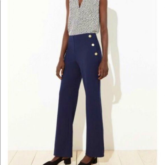 NWT LOFT Wide Leg trousers - Picture 2 of 5